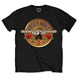 Guns N Roses Herren 30th Photo Logo T-Shirt, Schwarz, XL