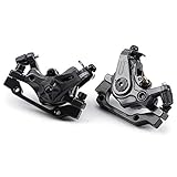 Lesix Scheibenbremssattel vorne hinten für XC Mountainbike Speed Clip Set mechanische Scheibenbremse mit Doppelkolb