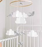 Mobile baby,Baby Windspiel junge,Musik Mobile Bettglocke,Babybett Mobile junge,Mobile Krippe,Mobile für Babybett,Baby Mobiles,Windspiel Baby