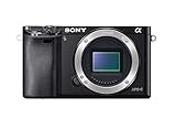 Sony Alpha 6000 Systemkamera (24 Megapixel, 7,6 cm (3') LCD-Display, Exmor APS-C Sensor, Full-HD, High Speed Hybrid AF) schw