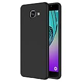 AICEK Samsung Galaxy A5 2016 Hülle, Schwarz Silikon Schutzhülle für Samsung Galaxy A5 2016 Case TPU Bumper Samsung Galaxy A5 2016 Handyhülle (5.2 Zoll)