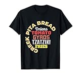 Griechische Pita Brot Zwiebeln Tomaten-Gyros Tzatziki Pommes T-S