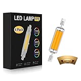 R7S LED 78mm, LED R7S 78mm 10W, R7S 78mm Birne, Warmweiß 2700K, 800LM, COB Filament Glühbirne, 220V-240V, Ersatz R7S J78 40W-50W Halogenstab, 1er Pack