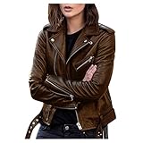 Qinvern Damen-Temperament-Jacke im europäischen und amerikanischen Stil Modische und bequeme All-Match-Schlanke Langarm-Jacke 4XL