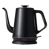 Neuer 1.0L-Druckkessel aus Edelstahl 1000W Variable Temperaturregelung Warmhaltefunktion Energieeffizient isoliert Cool Touch/Schw