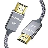 HDMI Kabel 3Meter, Snowkids 4K60Hz HDMI 2.0 Highspeed 18Gbps Vergoldete Anschlüsse Nylon Geflochtenes Kabel mit Ethernet/Audio Rückkanal, Kompatibles 4K UHD 2160p, HD 1080p, 3D,PS3/4 PC