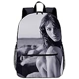 3D Tiere Print Daypack Lässiger Schulrucksack Elizabeth Hurley-geeignet für Jungen, Grund- und Mittelschüler-Größe: 45x30x15 cm/17 Zoll-Moderucksäck