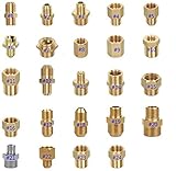 Adapter für Hochdruckreiniger, G-Gewinde ~ M-Gewinde, aus Messing, Stecker mit Außengewinde, Schlauchverschraubung, Verbindungsstück