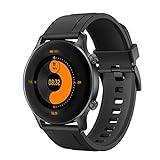 Haylou RS3 LS04S Smartwatch, 1.28 Zoll -LCD-Bildschirm Fitness Armbanduhr mit Pulsuhr Fitness Tracker 5 ATM Wasserdicht, GPS, Schlaf Monitor Stoppuhr für Damen H