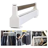 WERTY Ausziehbare Verstellbare Kleiderstange, Kleiderschrank Kleiderbügelstange Ausziehbar Push-Pull Kleiderstange, Kleiderschrank Kleiderstange, Mehrzweck-Organizer-Rack für Kleiderschränk