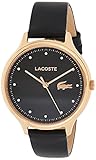 Lacoste Damen Analog Quarz Armbanduhr mit Lederarmband 2001086