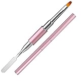 Dual-Ended Gel Brush & Picker, Mwoot Edelstahl 2 in 1 Designs Gel Pinsel Gel Maniküre Nagel Werkzeug für Gel Acryl Nagelverlängerung