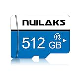 512 GB Micro-SD-Karte mit Adapter, Klasse 10 MicroSDHC-Karte für Nintendo Switch, Klasse 10 Speicherkarte für Android Smartphone Digitalkamera Tablet und D