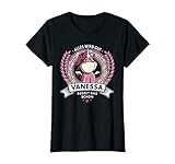 Damen Vanessa - Name Vorname Geschenk Einhorn Spruch Geburtstag T-S