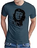 OM3® Che Guevara x Al Bundy T-Shirt | Herren | 90's Kult TV Serie Revolution Parodie | Denim, XXL