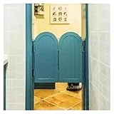 LVLDAWA Café Schwingtüren, Pastoral Hölzerne Tür Für Bar Küche Einfahrt Indoor Terrasse, Innentrennwand Mit Rostfreier Stahl Scharniere, Grün, Anpassbar (Größe : 100x90cm)