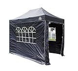 All Seasons Gazebos Pop-Up-Pavillon, vollständig wasserdicht, 3 x 2 m, mit 4 Seiten mit Reißverschluss und Zubehö