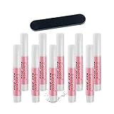 10 Stück Nagelkleber 2g, Schnell Trocknende Nail Art Kleber Tips für die professionelle Nagelverlängerung künstliche Fingernägel und Nageldesig