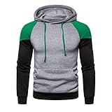 ZDDHOODY Herren Sweatshirt Kapuzenpullover Pullover Hoodie Sweatjacke Casual Streetwear Basic Style Herbst Winter Sport Oberteil Fitness Läuft Kapuzenpulli Gym Langarm Pullover Hoodies Langarm Top