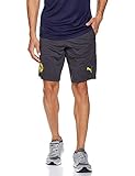 PUMA Herren BVB Training Shorts Pockets with Zippers, Asphalt-Cyber Yellow, M