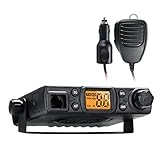 Radioddity CB-27 CB-Funkgerät AM/FM 80 Kanäle Auto CB Funk LKW für Europa mit abnehmbaren Mikrofon und KFZ-Ladeg