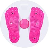 Waist Twist Disc,Twist Board,Fitness drehscheibe,Waist Twister Plate Fit Taille Übung und Fußmassage,Aerobic-Training Fitness Balance Board Wackelbrett,hüfttrainer drehscheibe (Rosa)