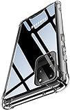 Andmo Schutzhülle für Galaxy S20 Ultra / S20 Ultra, transparent, strapazierfähig, mit weichem TPU-Stoßfänger, dünn, für Samsung Galaxy S20 Ultra 17,5 cm (6,9 Zoll), 2020, kristallk
