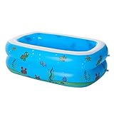 Aufblasbarer Pool Kinder Sommer Blow Up Pool Full-Size verdicken Familie Faltbarer Pool Geschenk für Baby Kinder Erwachsene über dem Boden Garten Pool Party im Freien H