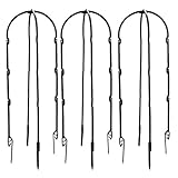 SMLJFO 6 Stück U Rankgitter Hoop Stakes Kleine Rankgitter für Topfpflanzen Handgefertigte Obelisk Rankhilfe Pflanzen Kletterhalter Rack für Blumen Pflanzen Ranke Hoya Pflanzen Efeu Gurk