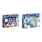 Clementoni Galileo Science – Kristalle selbst züchten Mega, farbenfrohe Experimente fürs Kinderzimmer & Galileo Science – Natur unter dem Mikroskop, spannendes Biologie-Labor für kleine F