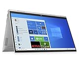 HP ENVY x360 15-es0055ng (15,6 Zoll / Full HD IPS Touch) 2in1 Convertible Laptop (Intel Core i5-1135G7, 8GB DDR4 RAM, 512GB SSD, Intel Iris Xe Grafik, Windows 10, QWERTZ) silber, Fingerp