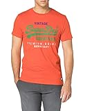 Superdry Mens M1011201A T-Shirt, Bright Orange Marl, L