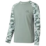 Bassdash Herren Langarmshirt Camo Shirt Performance mit 50 UPF Sonnenschutz Schnelltrock