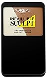L'Oréal Paris Infaillible Sculpt Palette, 200 medium light/Make-Up Contouring Palette mit Gel-to-Powder Technologie, auch für Contouring Anfänger geeignet / 1 x 10 g