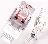 O&W Security 5X Netzwerk Stecker RJ45 Cat6 Cat7 Cat5 LAN Kabel werkzeuglos Netzwerkstecker ohne Werkzeug