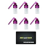 6 x Dosierer mit Löffel & Zieh and Hack Karte Straw Snuff Bat Snorter Nasal Tube Bullet Sniffer Snuffer Portionierer für Schnupftabak Schnupfset - Set wählbar (Set 6)