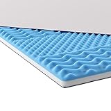 INNOCENT® 2in1 Gel & Visco Topper 90 x 200 cm | Winter & Sommer drehbar | mit 3D-Air-Flow | Viskoelastische Matratzenauflagen 6cm Höhe | Memory Foam Matratzenschoner | für Matratzen & Boxspringb