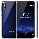 CUBOT J5 (2019) Android 9.0 Dual SIM Smartphone ohne Vertrag, 5.5' (18:9) Touch Display, 2GB Ram+16GB, 8MP Hauptkamera / 5MP Frontkamera, Face-Unlock (Blau)