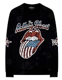 The Rolling Stones T Shirt US Tour 78 Band Logo offiziell Long Sleeve Schw
