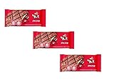 3 X Milk Chocolate Bar with Cream Filled Kosher By Elite Israel 3X100g