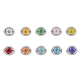 I3C 10pcs Akatsuki Ringe mit Halskette Fingerringe für Cosplay Itachi Uchiha Anime Zubehör für Männer Frauen und Akatsuki F