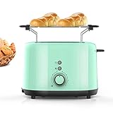 L.BAN 2-Scheiben-Toaster, One-Touch-Schnellspieß-Treiber Edelstahl-Toaster Abnehmbare Krü