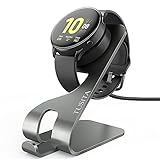 TUSITA Ladestation Kompatibel mit Samsung Galaxy Watch 3 45mm 41mm Active 1 2 44mm 40mm SM-R500 SM-R830 SM-R820 SM-R840 SM-R850 - USB Aluminum Ladeständer 5ft 150cm Smartwatch Ladekab