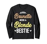 Every Brunette Needs A Blonde Bestie Geschenk Best Friend Women Lang