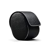 HXSAF Aufbewahrungsbox, Luxus Lederuhr Aufbewahrungsbox Reisen Einzelne Uhr Falluhr Geschenkbox Weihnachtsjubiläum Geburtstags-Geschenkbox 7,5 * 7 * 10 cm (Schwarzbraun) (Color : B00901)