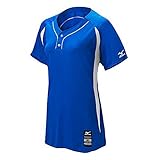 Mizuno Damen 350603.5200.04.S Elite 2-Knopf-Spieltrikot, Royal-White, S