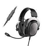 RYSF Kabelgebundenes Headset Gamer PC 3,5 mm PS4 Headsets Surround Sound &HD-Mikrofon Gaming Overear Laptop Tablet G