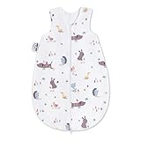 Julius Zöllner Baby Sommerschlafsack aus 100% Jersey Baumwolle, Größe 62, Standard 100 by OEKO-TEX, Crazy