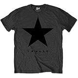 David Bowie 'Blackstar (Black Star On Grey)' T-Shirt (2 extra Large)