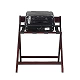 WY-YAN HZR Gepäckträger Hotelzimmer mit Rückenlehne Faltbar Massivholz Gepäckträger Regal Gepäck Rucksack